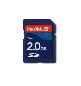 SanDisk Carte mémoire microSD 2 Go + Adaptateur SD - Carte mémoire